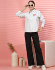 Women Opaque Striped Casual Buttoned Top