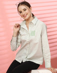 Women Opaque Casual Buttoned Top