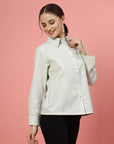 Women Opaque Casual Buttoned Top