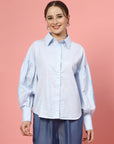 Women Opaque Casual Buttoned Top
