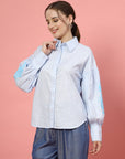 Women Opaque Casual Buttoned Top