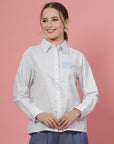 Women Opaque Striped Casual Buttoned Top