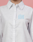 Women Opaque Striped Casual Buttoned Top