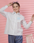 Women Opaque Striped Casual Buttoned Top