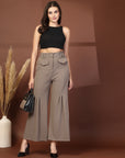 Women Loose Fit Pleated Trousers
