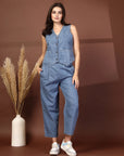 Pure Cotton V Neck Top With Trousers Co-Ords