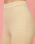 Women Beige Bootcut Regular Fit High-Rise Trouser