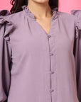 Purple Solid Regular top
