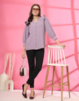 Purple Solid Regular top