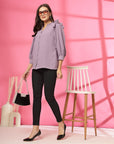 Purple Solid Regular top
