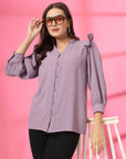 Purple Solid Regular top