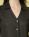 Olive Pure Cotton Shirt With Trouser