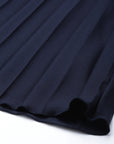 CINK Navy Blue Accordion Pleated A-Line Skirt