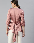 V-Neck Accordion Pleats Top