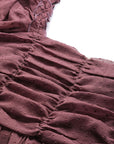 Mauve Dobby Weave A-Line Top