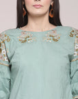 Olive Green A-Line Top