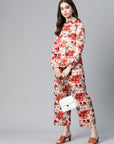 CINK Floral Printed Casual Buttoned Top