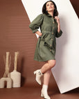 Shirt Collared mini dress