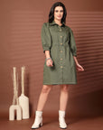 Shirt Collared mini dress