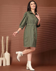 Shirt Collared mini dress