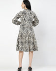 Print Fit & Flare Dress