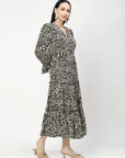 Animal Print Fit & Flare Dress