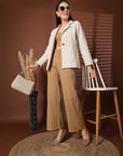 Striped Single Breasted Blazer