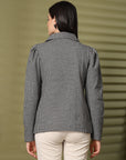 Checked Double-Breasted Blazer