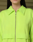 Women Fleece Open Front Jacket