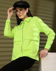 Women Fleece Open Front Jacket