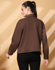 Women Fleece Open Front Jacket