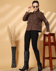 Women Fleece Open Front Jacket