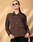 Women Fleece Open Front Jacket
