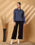 Women Fleece Open Front Jacket