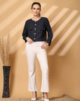 Long Sleeves Cotton Regular Jacket