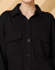 Women Fleece Open Front Jacket