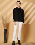 Women Fleece Open Front Jacket