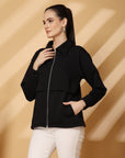 Women Fleece Open Front Jacket