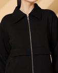 Women Fleece Open Front Jacket