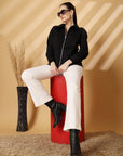 Women Fleece Open Front Jacket
