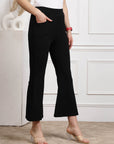 Women Mid Rise Bootcut Trousers
