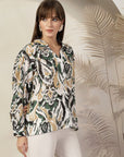 Women Animal Opaque Printed Casual Cotton Buttoned Top
