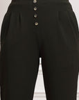 Women Pleated Mid Rise Trousers