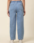 Women Blue Medium Shade Stretchable Cotton Jeans