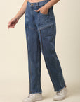 Women Blue Mid-Rise Stretchable Cotton Jeans