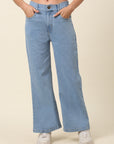 Women Blue Mid-Rise Stretchable Cotton Jeans