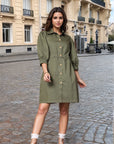 Shirt Collared mini dress