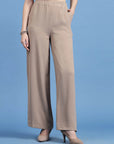 Women Mid-Rise Parallel Trousers
