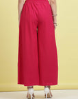 Women Mid-Rise Parallel Trousers