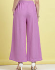 Women Mid-Rise Parallel Trousers